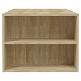 Coffee Table Sonoma Oak 102x55x42 cm Engineered Wood - Close-Up Angle