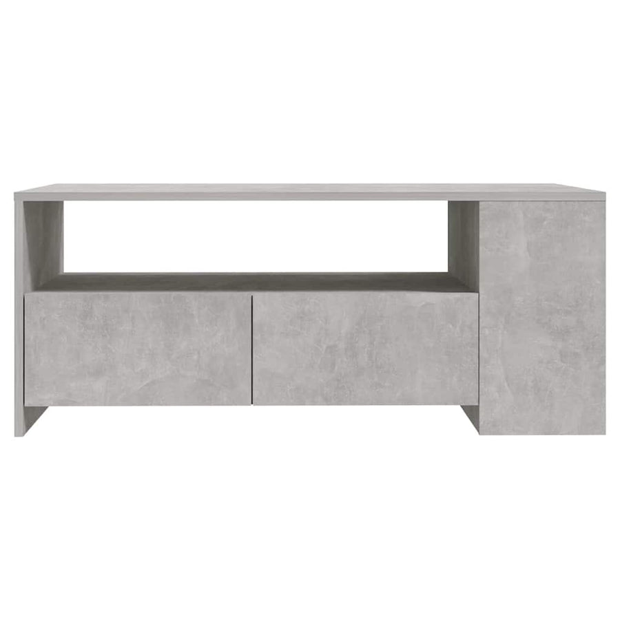 Coffee Table Concrete Grey 102x55x42 cm Engineered Wood