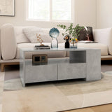 Coffee Table Concrete Grey 102x55x42 cm Engineered Wood - 45-Degree Angle