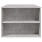 Coffee Table Concrete Grey 102x55x42 cm Engineered Wood