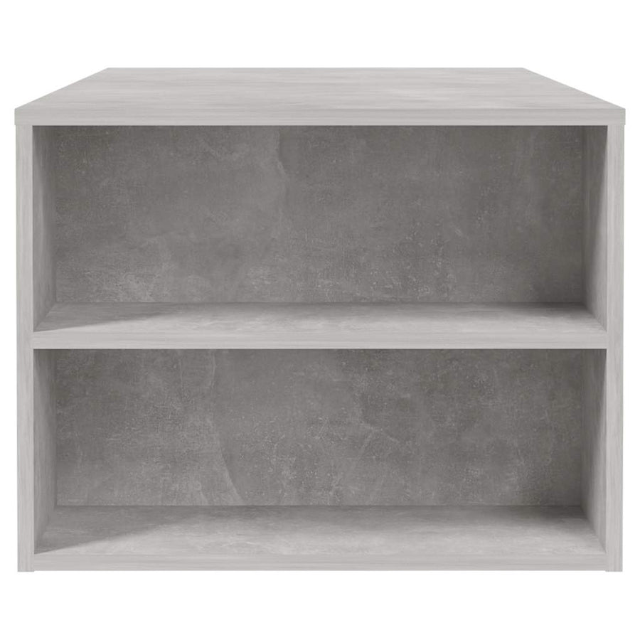 Coffee Table Concrete Grey 102x55x42 cm Engineered Wood