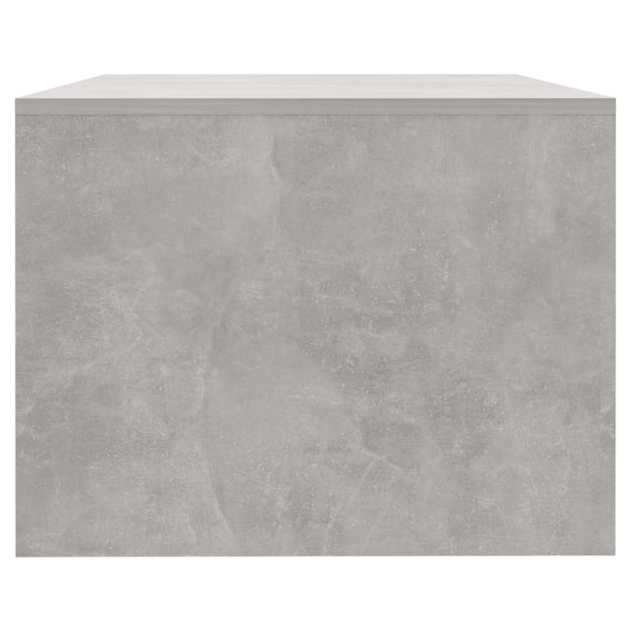 Coffee Table Concrete Grey 102x55x42 cm Engineered Wood