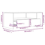 Coffee Table High Gloss White 102x55x42 cm Engineered Wood - Extra Image