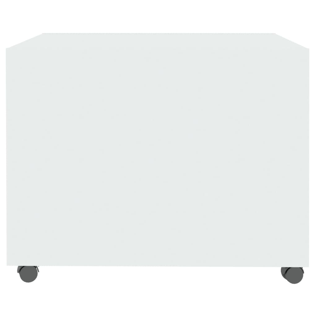 Coffee Table High Gloss White 55x55x40 cm Engineered Wood