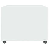 Coffee Table High Gloss White 55x55x40 cm Engineered Wood - Close-Up Angle