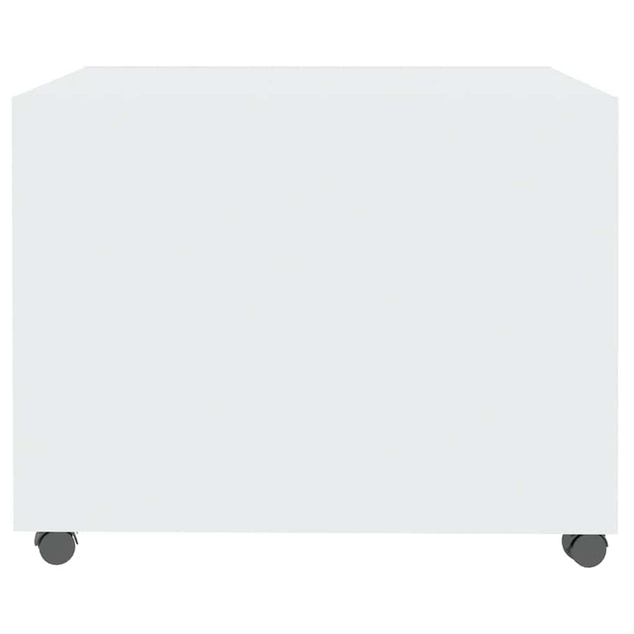Coffee Table High Gloss White 55x55x40 cm Engineered Wood