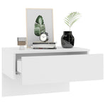 Wall-mounted Bedside Cabinets 2 pcs White
