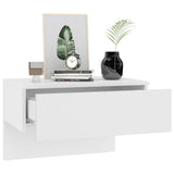 Wall-mounted Bedside Cabinets 2 pcs White - Top-Down View