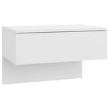 Wall-mounted Bedside Cabinets 2 pcs White - 45-Degree Angle