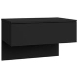 Wall-mounted Bedside Cabinets 2 pcs Black - 45-Degree Angle