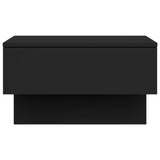 Wall-mounted Bedside Cabinets 2 pcs Black - Rear View