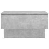 Wall-mounted Bedside Cabinet Concrete Grey - 45-Degree Angle