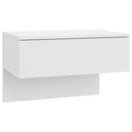 Wall-mounted Bedside Cabinets 2 pcs High Gloss White