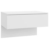 Wall-mounted Bedside Cabinets 2 pcs High Gloss White - 45-Degree Angle