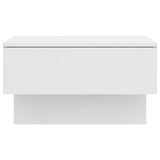 Wall-mounted Bedside Cabinets 2 pcs High Gloss White - Rear View