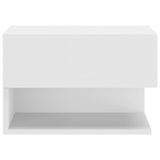 Wall-mounted Bedside Cabinets 2 pcs White