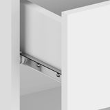 Wall-mounted Bedside Cabinets 2 pcs White - Close-Up Angle