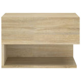 Wall-mounted Bedside Cabinets 2 pcs Sonoma Oak