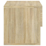 Wall-mounted Bedside Cabinets 2 pcs Sonoma Oak - Rear View