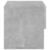 Wall-mounted Bedside Cabinet Concrete Grey - 45-Degree Angle