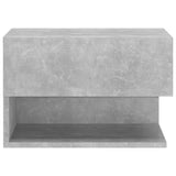 Wall-mounted Bedside Cabinets 2 pcs Concrete Grey - 45-Degree Angle