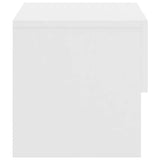 Wall-mounted Bedside Cabinets 2 pcs High Gloss White - Close-Up Angle
