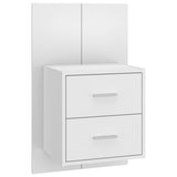 Wall-mounted Bedside Cabinet White