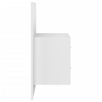 Wall-mounted Bedside Cabinets 2 pcs High Gloss White
