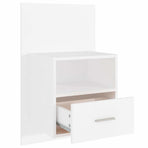 Wall-mounted Bedside Cabinet White