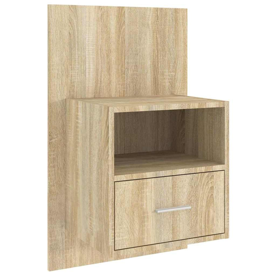 Wall-mounted Bedside Cabinet Sonoma Oak