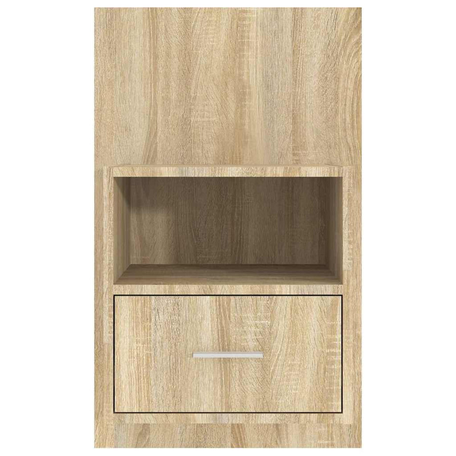 Wall-mounted Bedside Cabinet Sonoma Oak