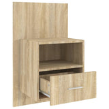 Wall-mounted Bedside Cabinet Sonoma Oak
