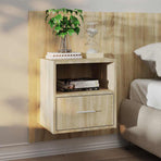 Wall-mounted Bedside Cabinet Sonoma Oak