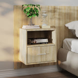 Wall-mounted Bedside Cabinet Sonoma Oak