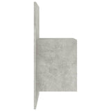 Wall-mounted Bedside Cabinet Concrete Grey - Rear View