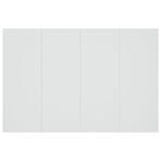Bed Headboard White 120 cm Engineered Wood