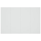 Bed Headboard White 120 cm Engineered Wood - Top-Down View