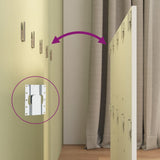 Bed Headboard White 120 cm Engineered Wood - Rear View