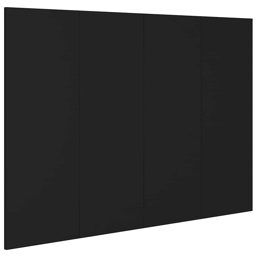 Bed Headboard Black 120 cm Engineered Wood
