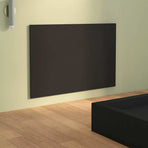 Bed Headboard Black 120 cm Engineered Wood
