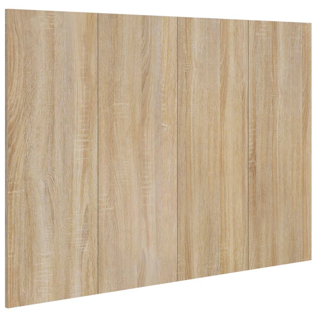 Bed Headboard Sonoma Oak 120x1.5x80 cm Engineered Wood