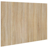 Bed Headboard Sonoma Oak 120x1.5x80 cm Engineered Wood