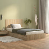 Bed Headboard Sonoma Oak 120x1.5x80 cm Engineered Wood - Side View