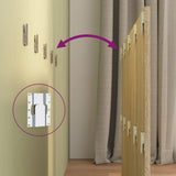 Bed Headboard Sonoma Oak 120x1.5x80 cm Engineered Wood - Rear View