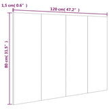 Bed Headboard Sonoma Oak 120x1.5x80 cm Engineered Wood