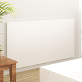 Bed Headboard White 160 cm Engineered Wood - Top-Down View