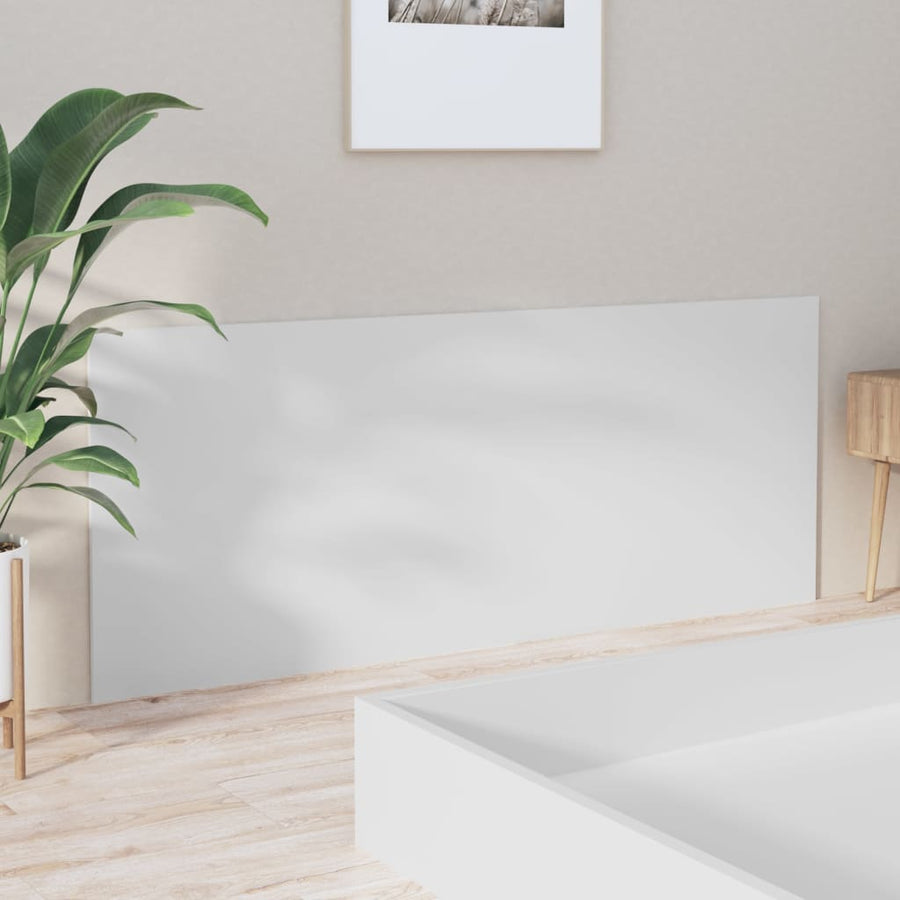 Bed Headboard White 200 cm Engineered Wood