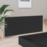 Bed Headboard Black 200 cm Engineered Wood