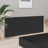 Bed Headboard Black 200 cm Engineered Wood - Top-Down View