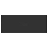 Bed Headboard Black 200 cm Engineered Wood